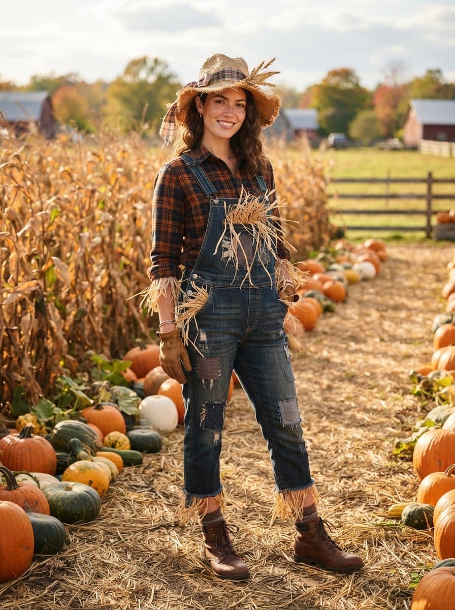 Women's Scarecrow costume — example look