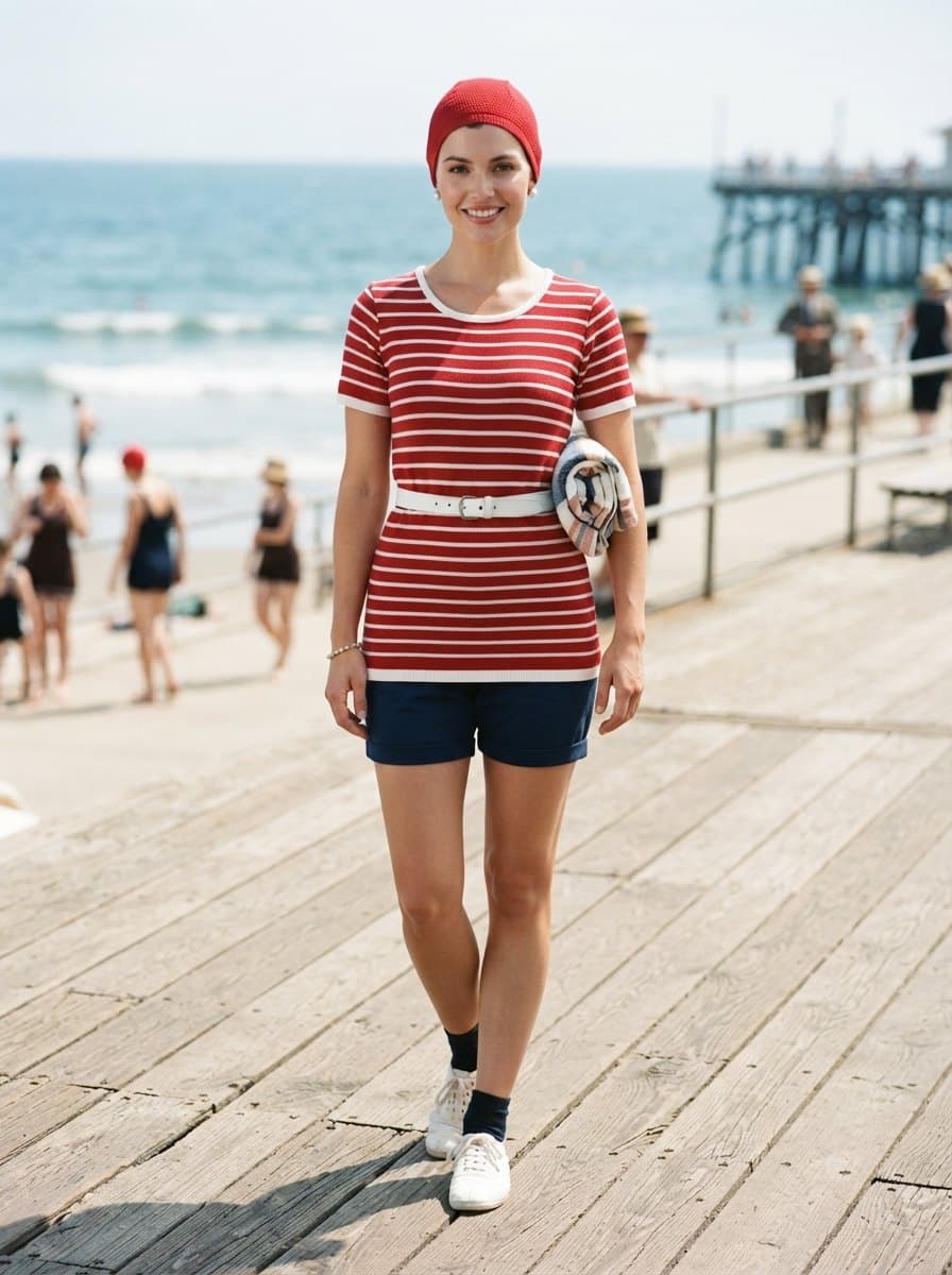 1920s Bathing Suit costume — example look