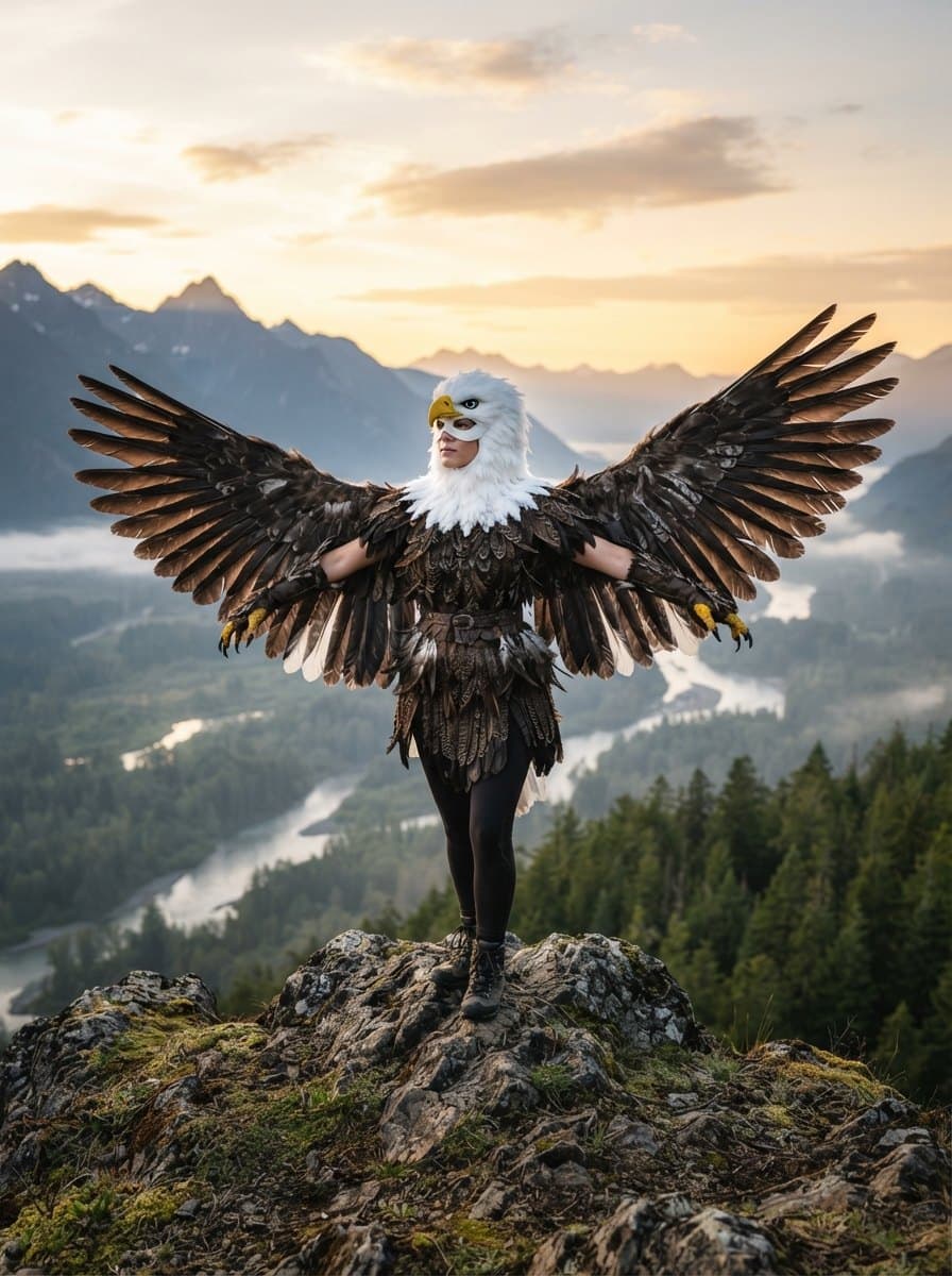 Bald Eagle costume — example look