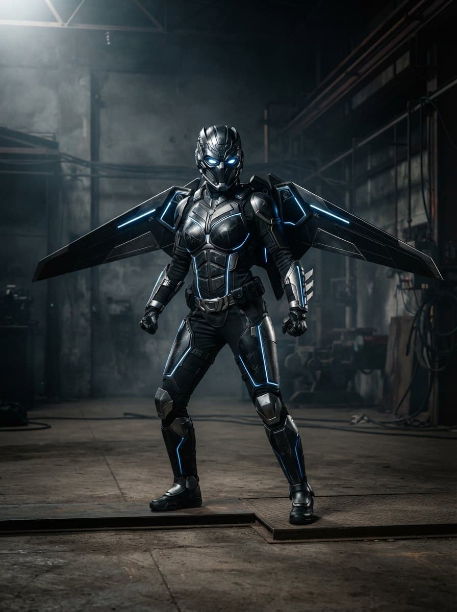 Batwing costume — example look