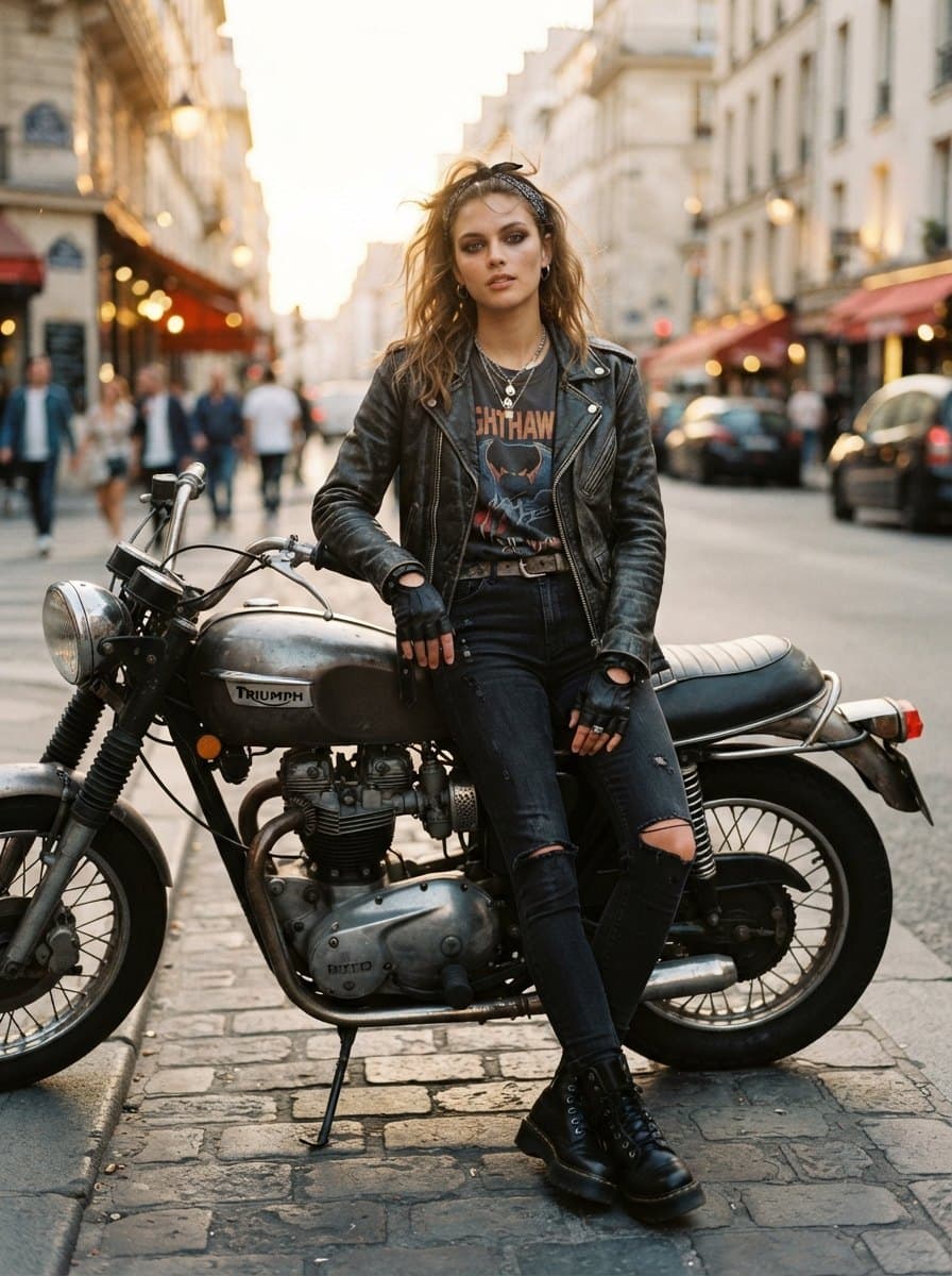 Biker Chick costume