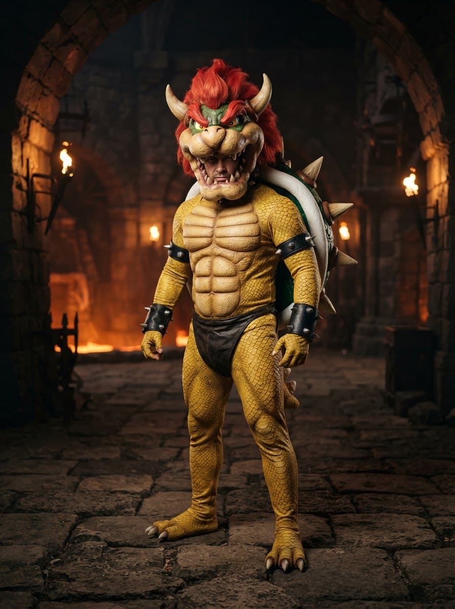 Bowser costume — example look