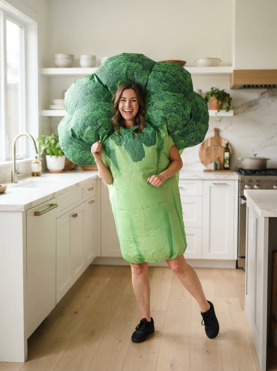 Broccoli costume — example look