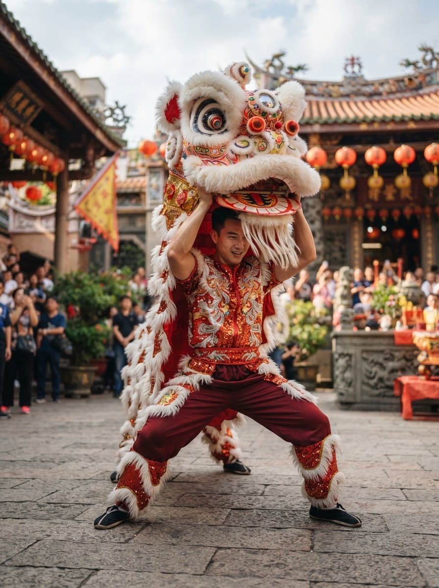 Chinese Lion Dance costume