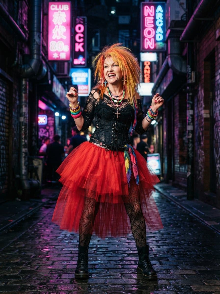 Cyndi Lauper costume — example look