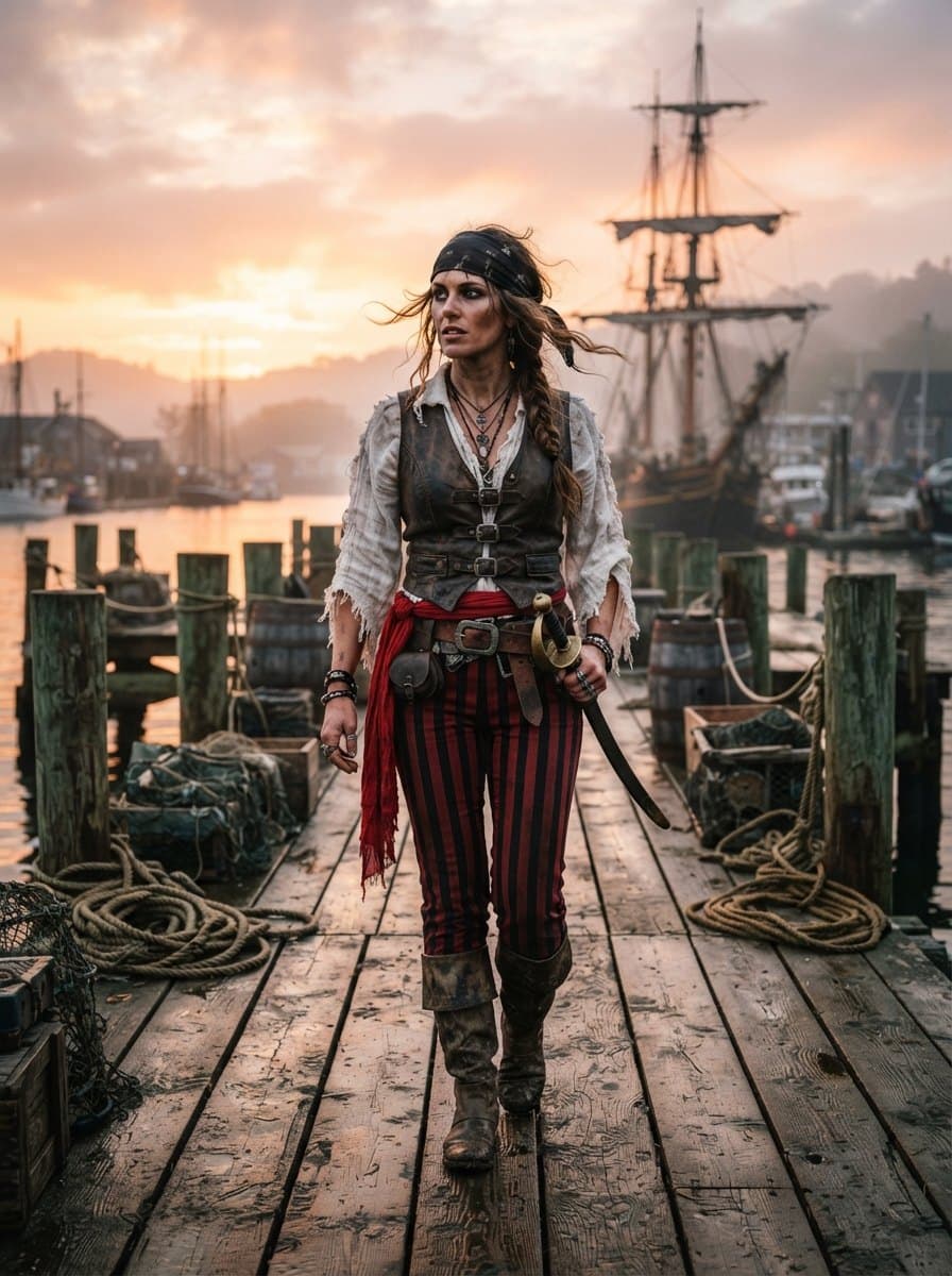 DIY Pirate Costumes costume — example look