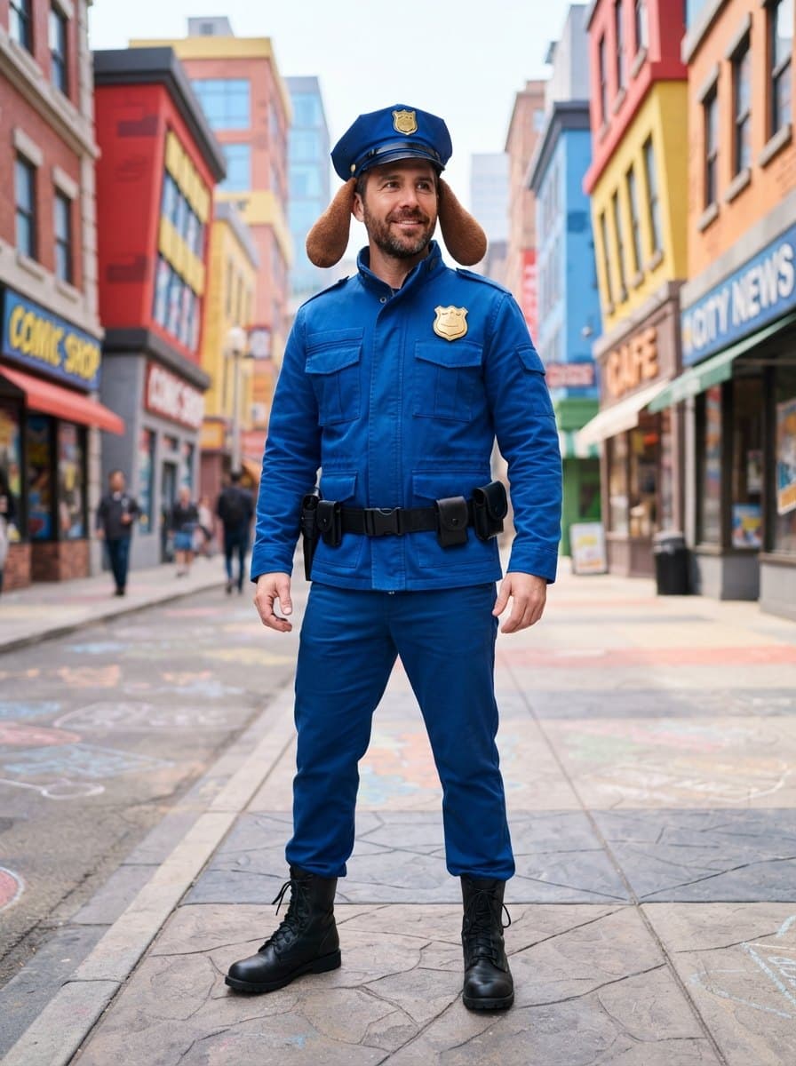 Dog Man costume — example look