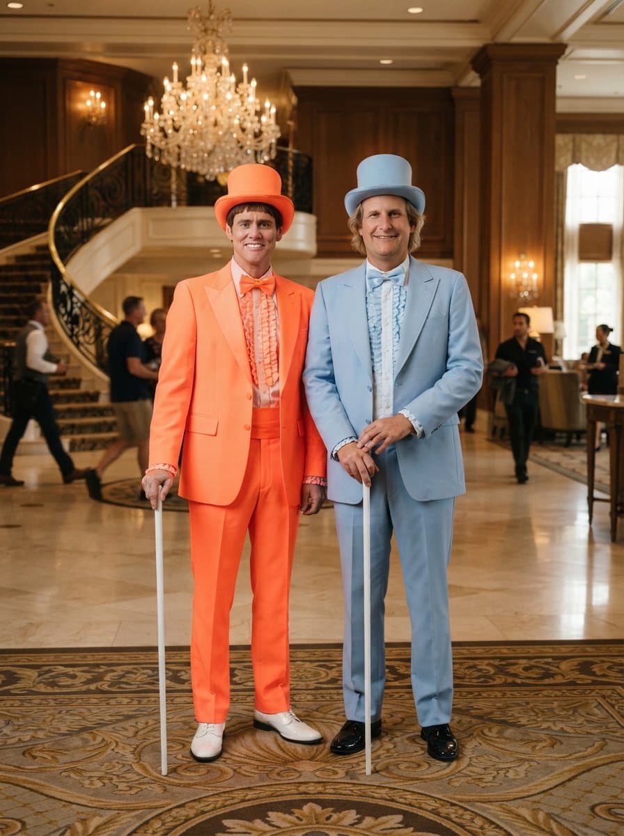 Dumb and Dumber Tuxedos costume — example look