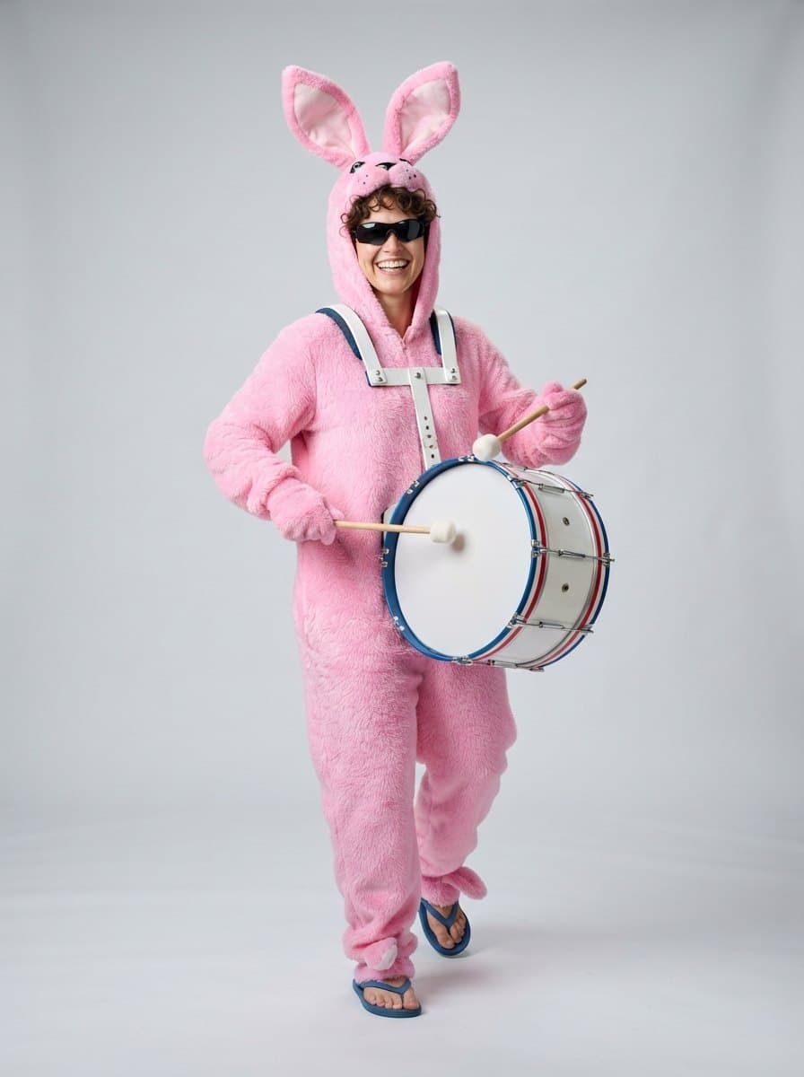 Energizer Bunny costume — example look