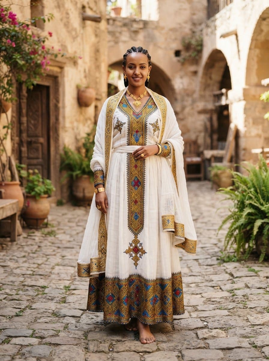 Ethiopian Traditional Dress costume