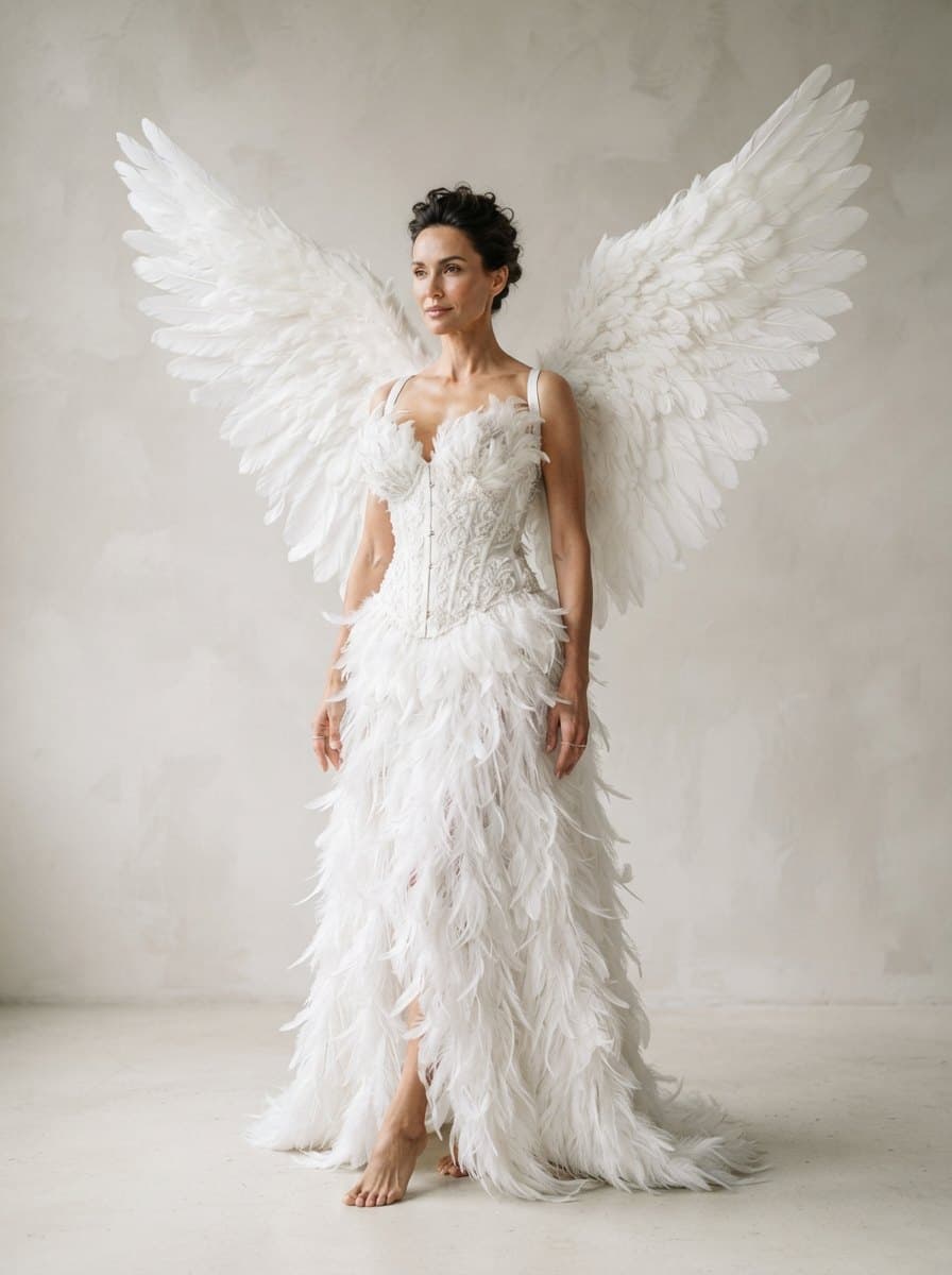 Feather costume — example look