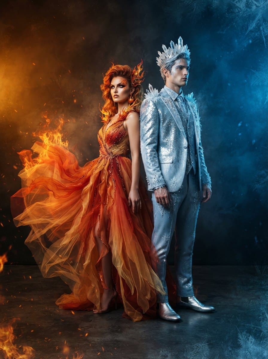 Fire and Ice costume — example look