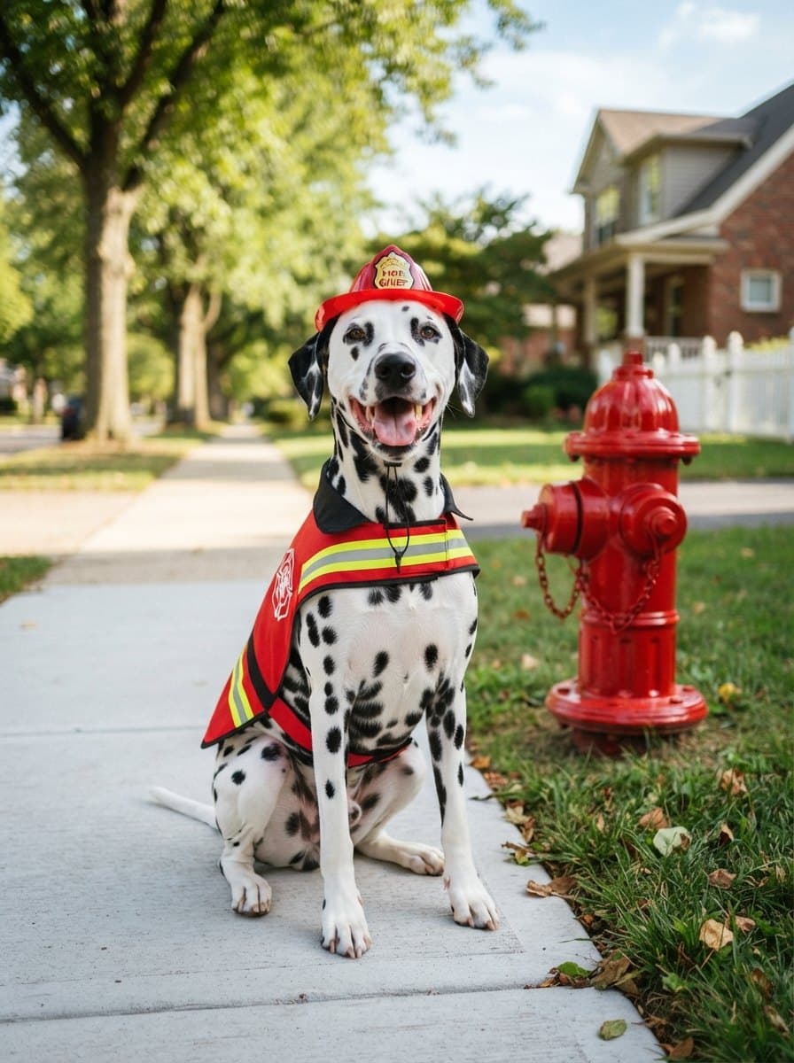 Firefighter Dog costume