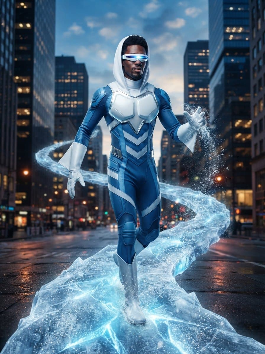 Frozone costume — example look