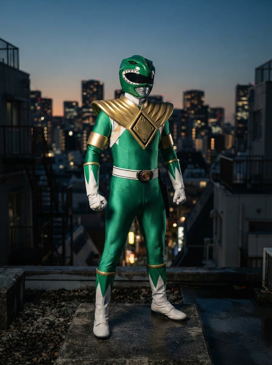 Green Power Ranger costume