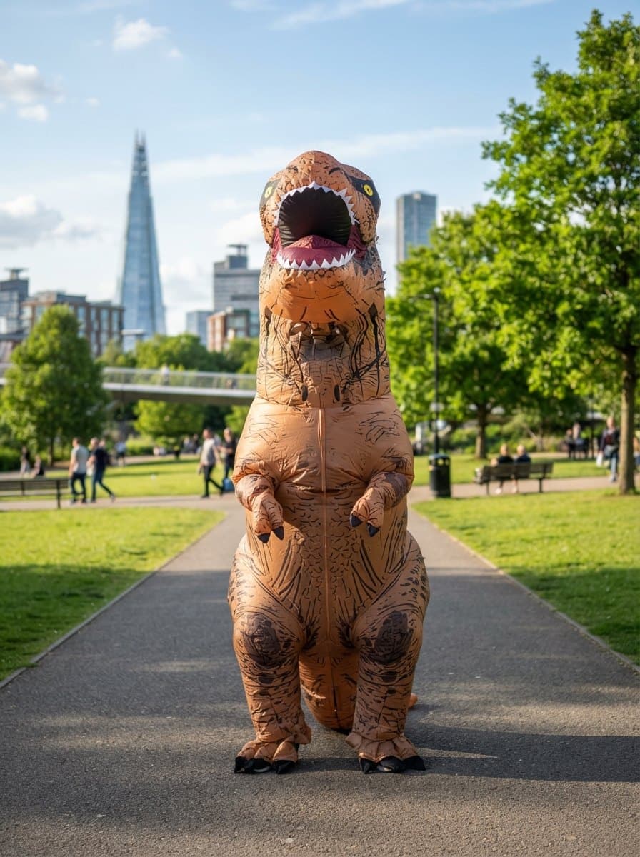 Inflatable Dinosaur costume