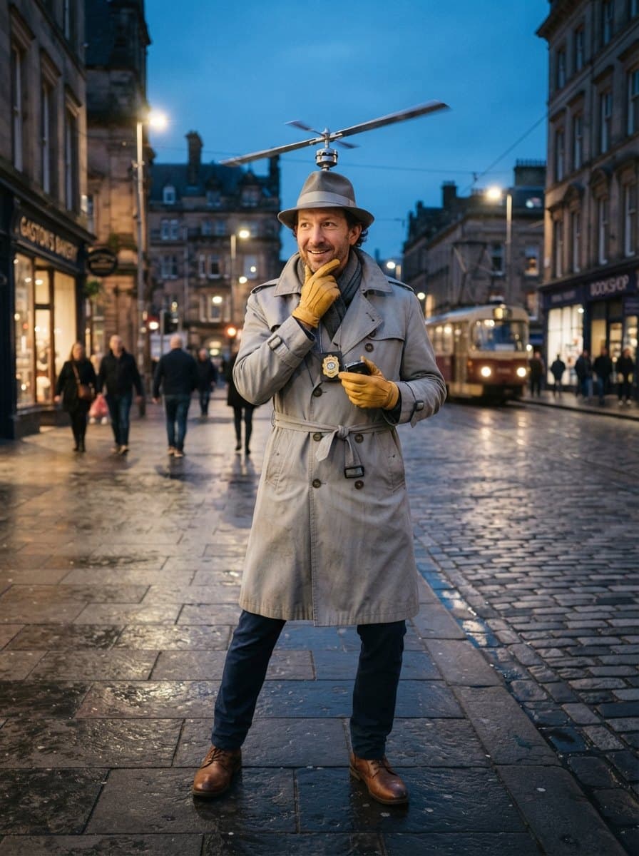 Inspector Gadget costume — example look