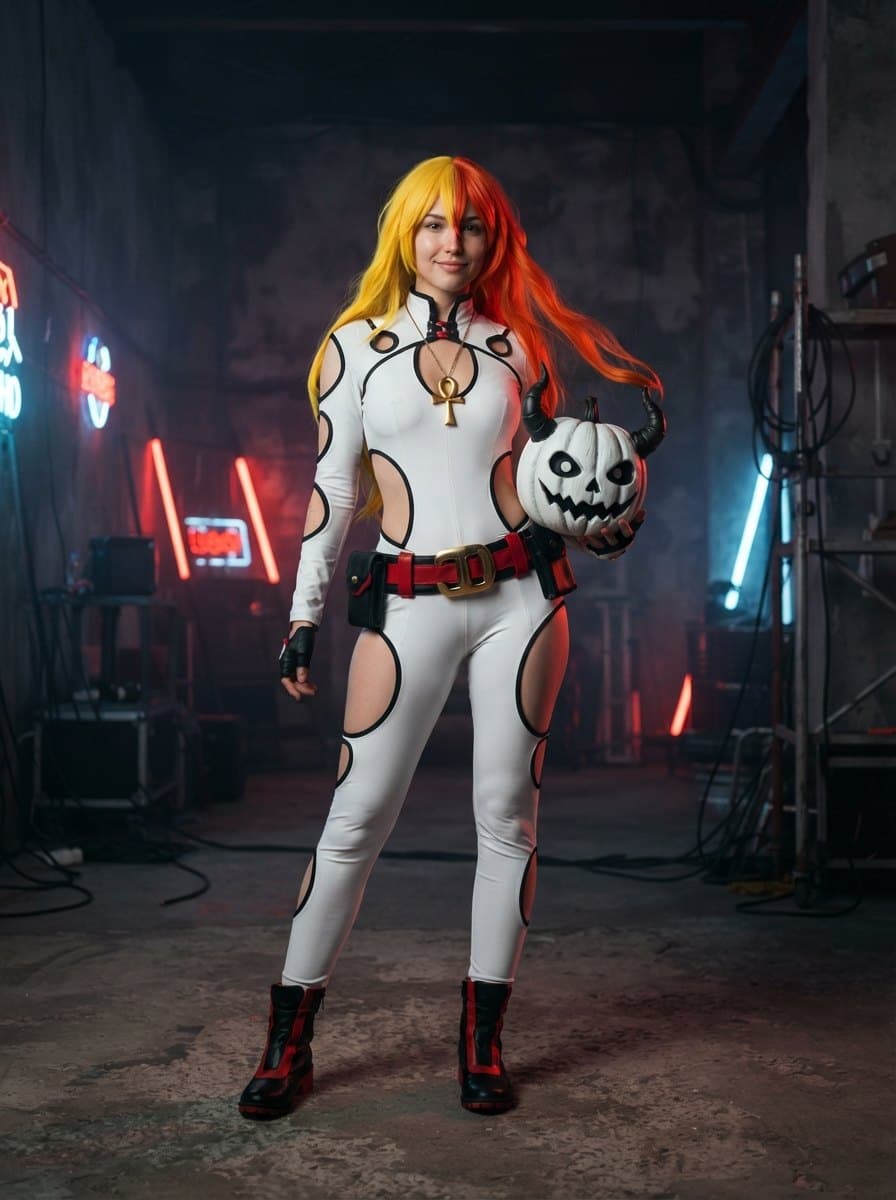 Jack-O' Valentine costume