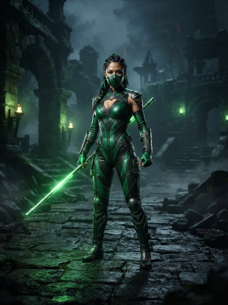Jade (Mortal Kombat) costume — example look