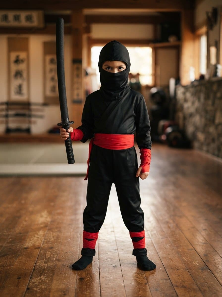 Kids Ninja costume — example look