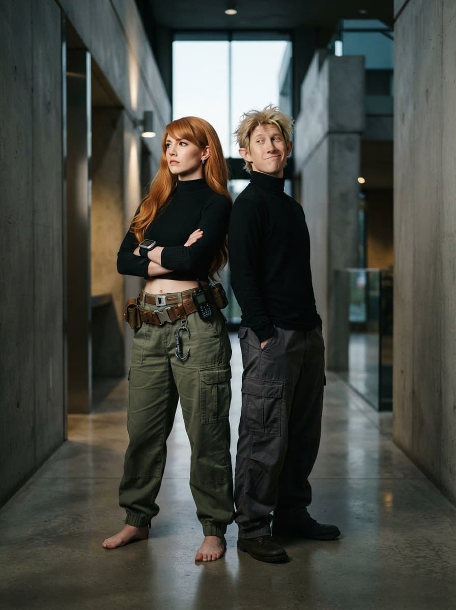 Kim Possible and Ron Stoppable costume — example look