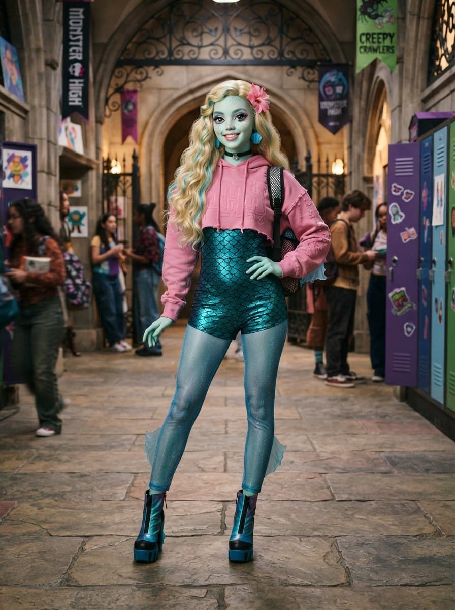 Lagoona Blue costume — example look