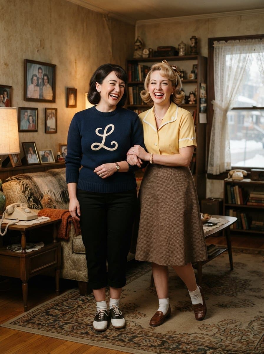 Laverne and Shirley costume — example look