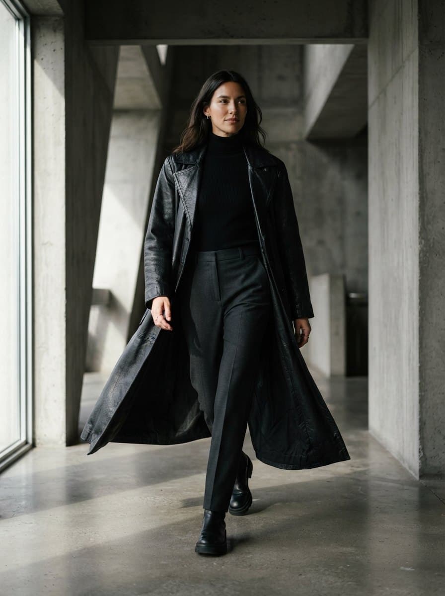 Leather Coat costume — example look