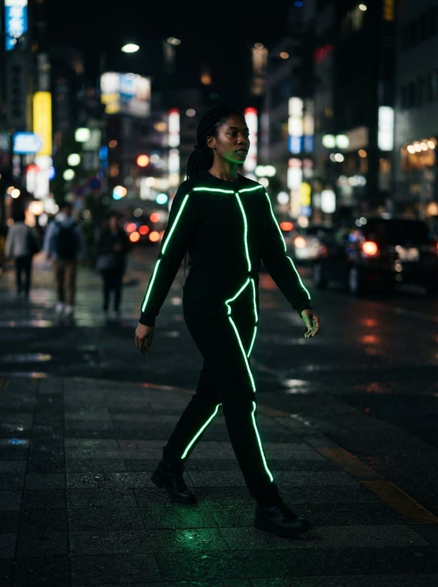 Light Up Stick Figure costume