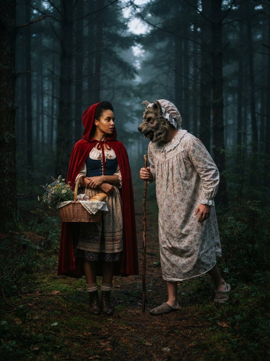 Little Red Riding Hood and Wolf costume — example look