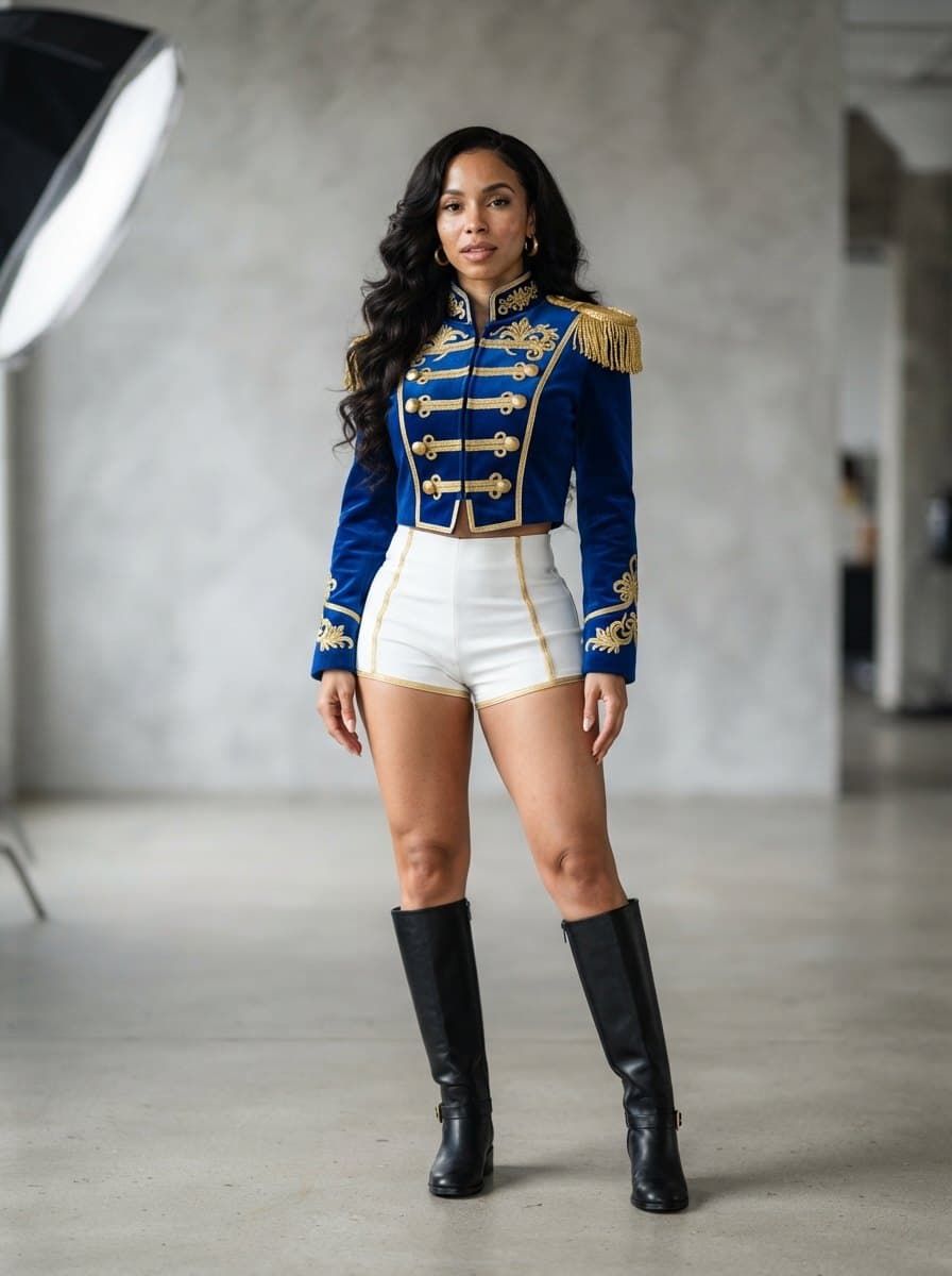 Mariah the Scientist Soldier costume — example look