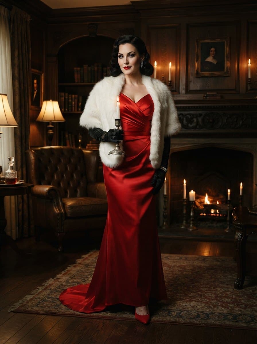 Miss Scarlet costume — example look