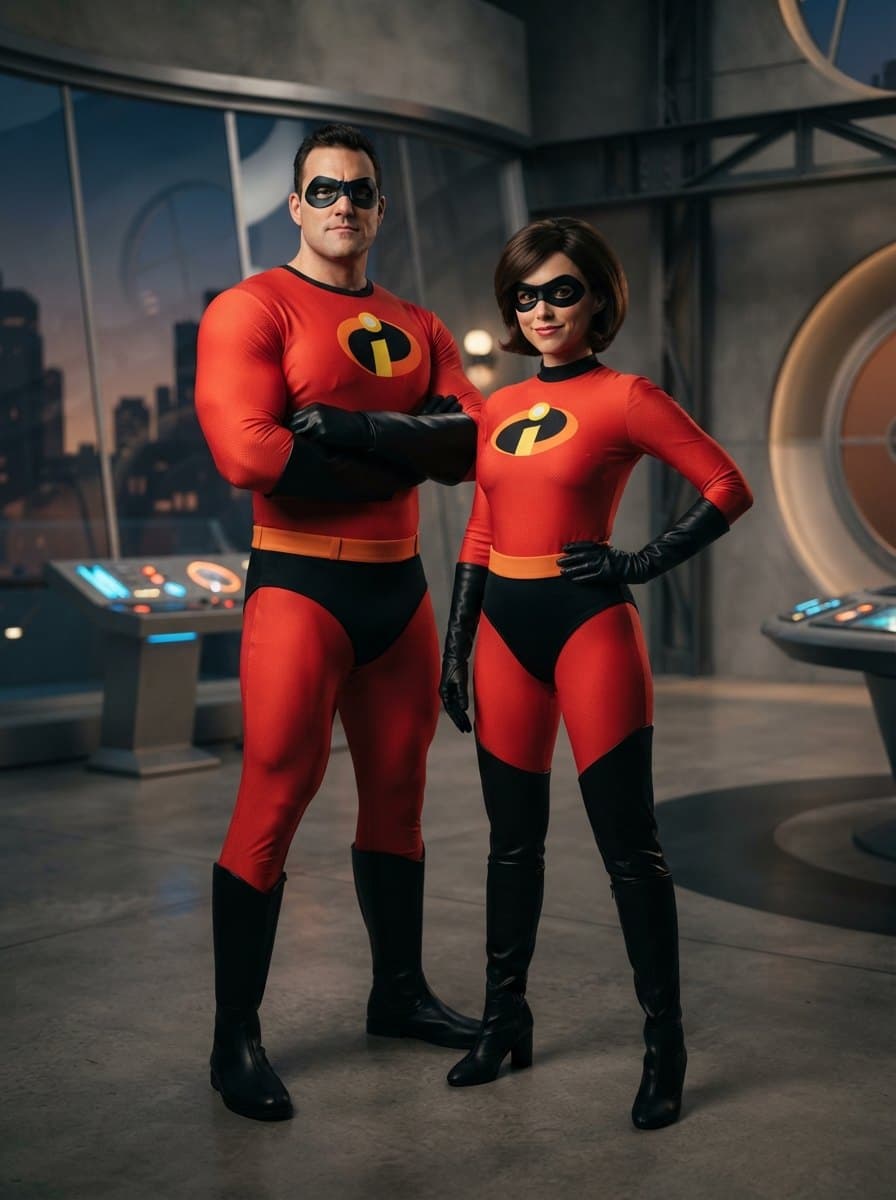 Mr. and Mrs. Incredible costume