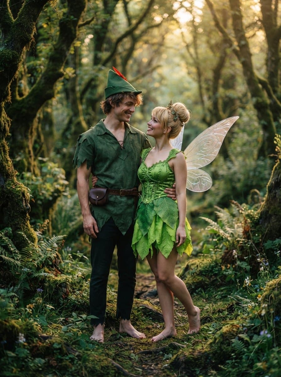 Peter Pan and Tinker Bell costume — example look
