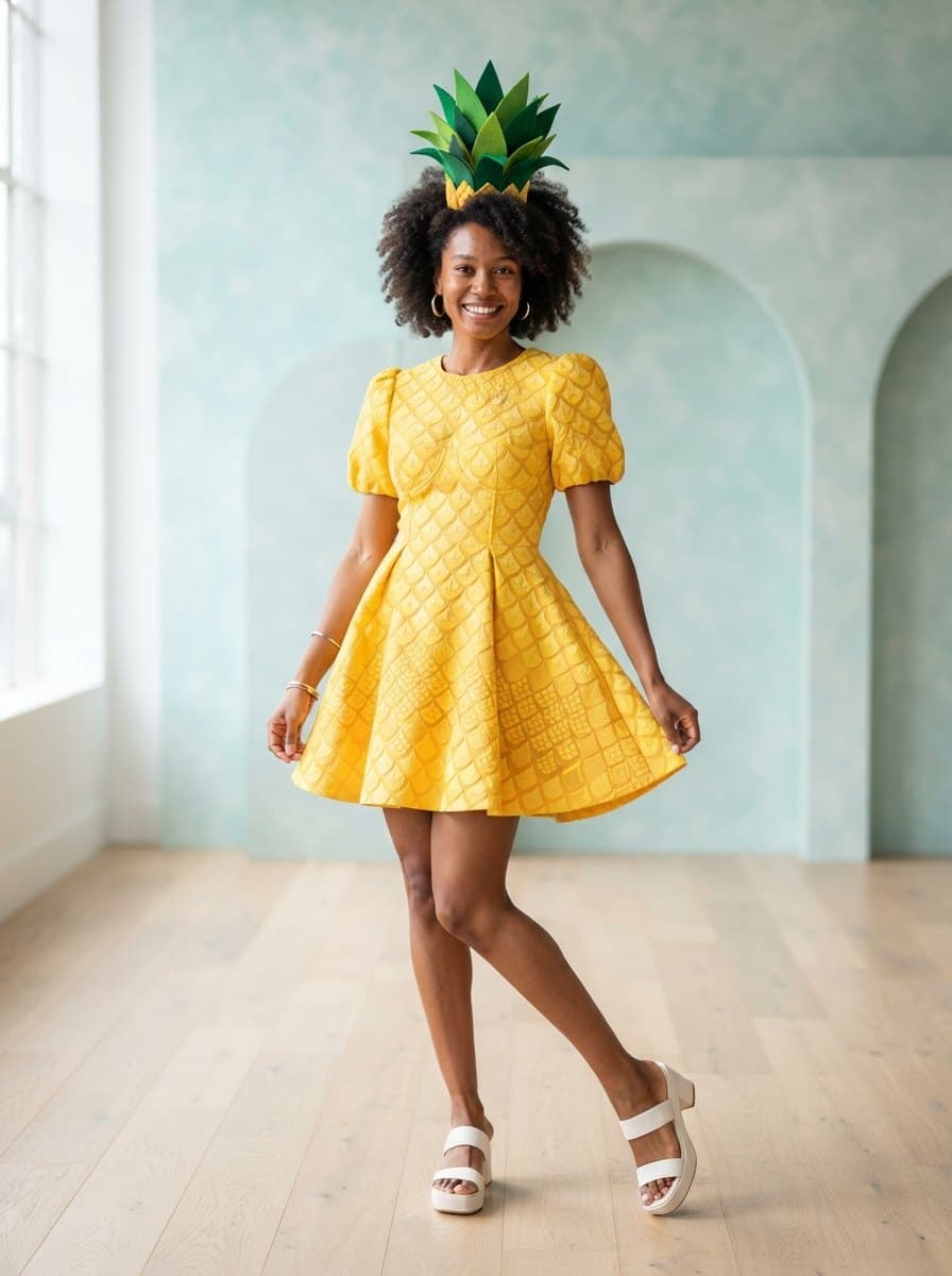 Pineapple costume — example look