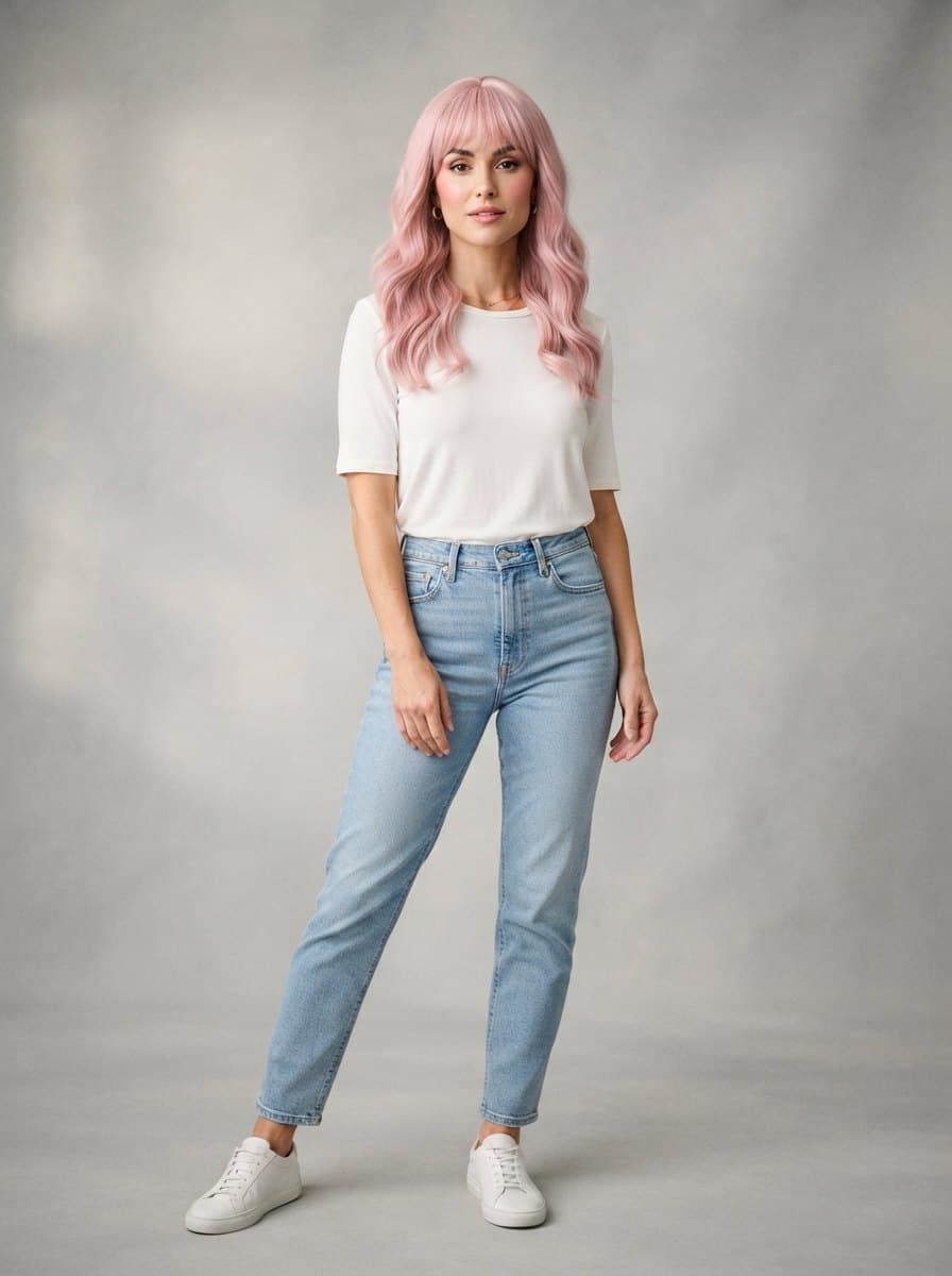 Pink Wig costume