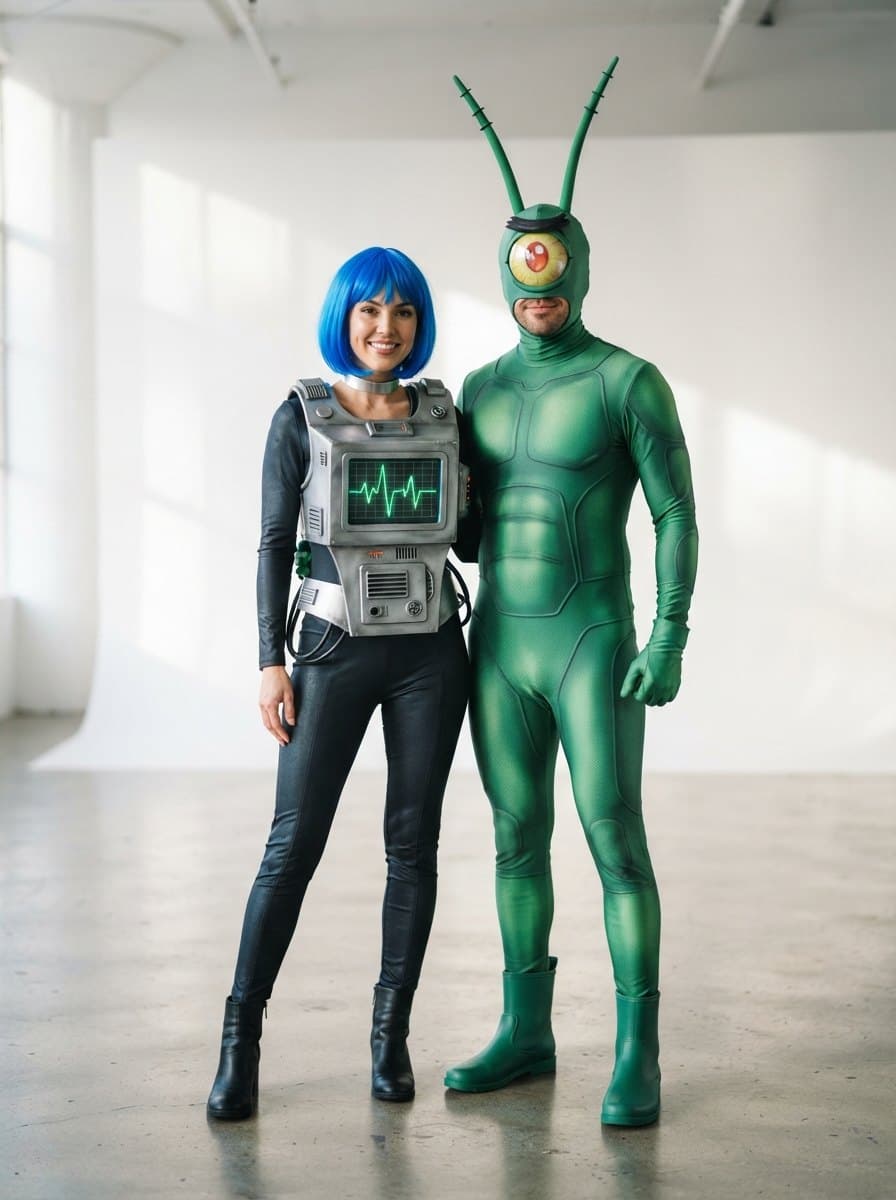 Plankton and Karen costume