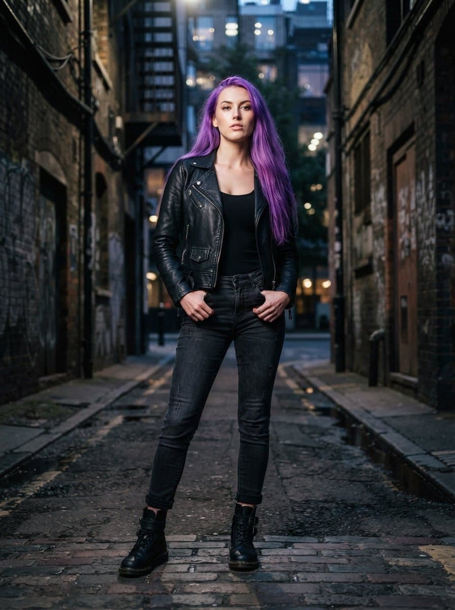 Purple Hair Costumes costume — example look