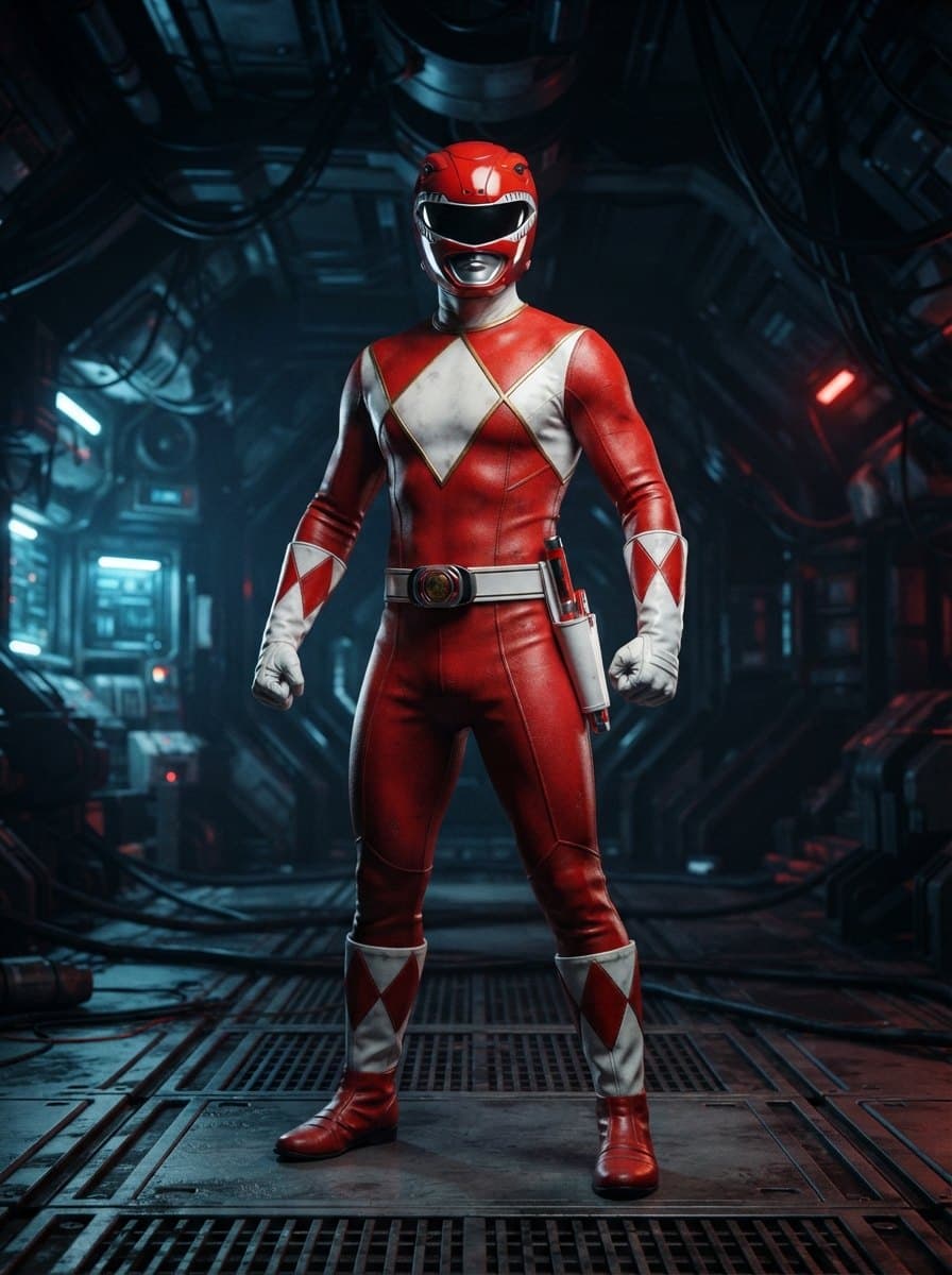 Red Power Ranger costume