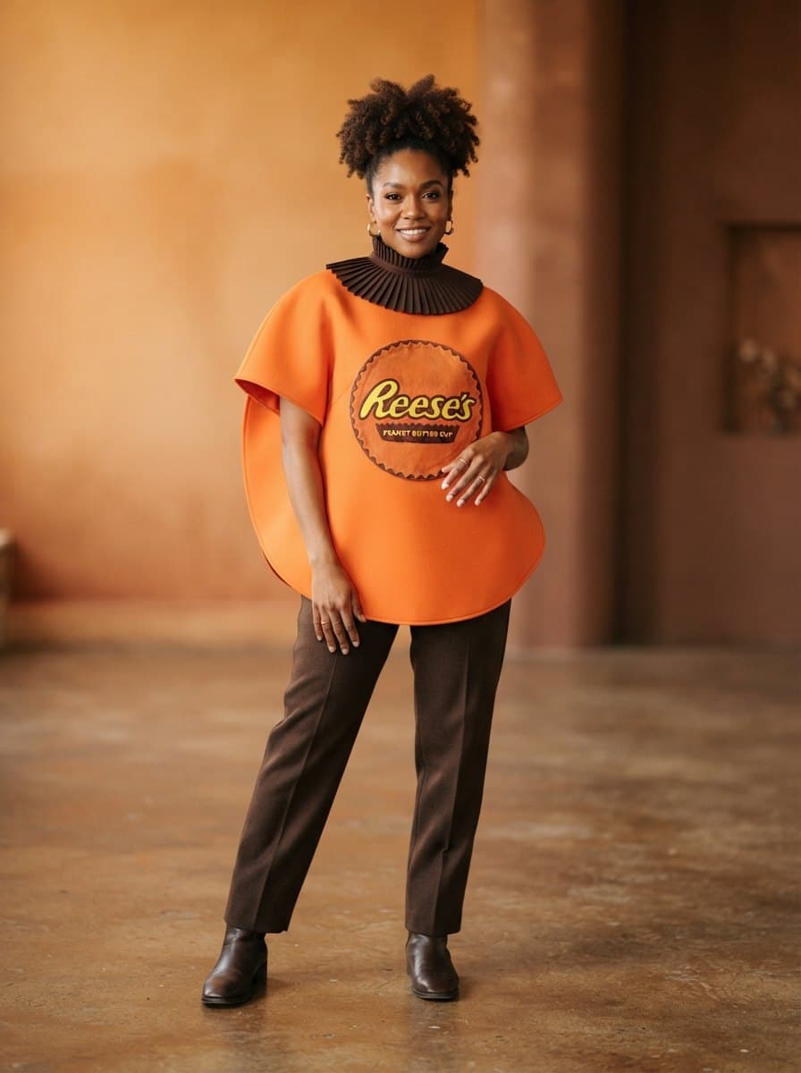 Reese's Peanut Butter Cup costume — example look