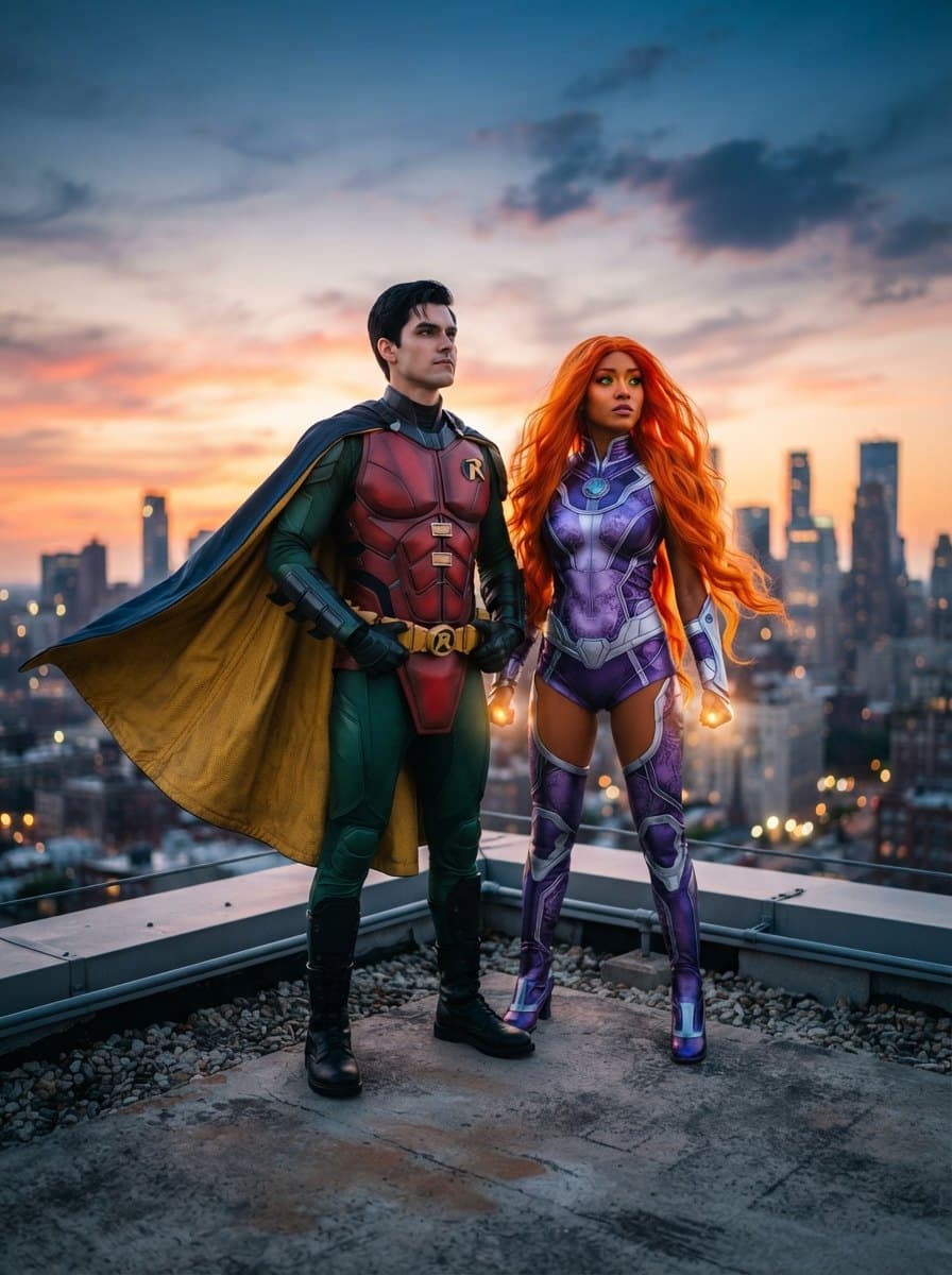 Robin and Starfire costume