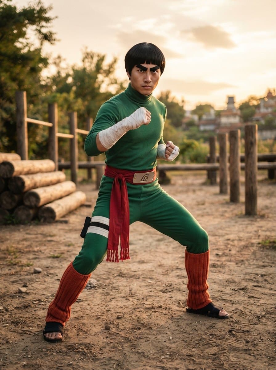 Rock Lee costume — example look