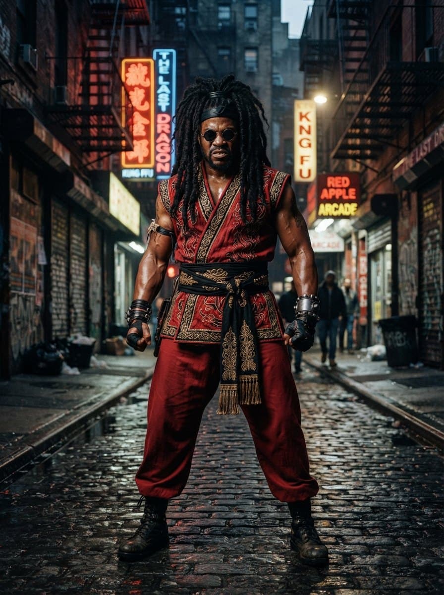 Sho'nuff costume — example look