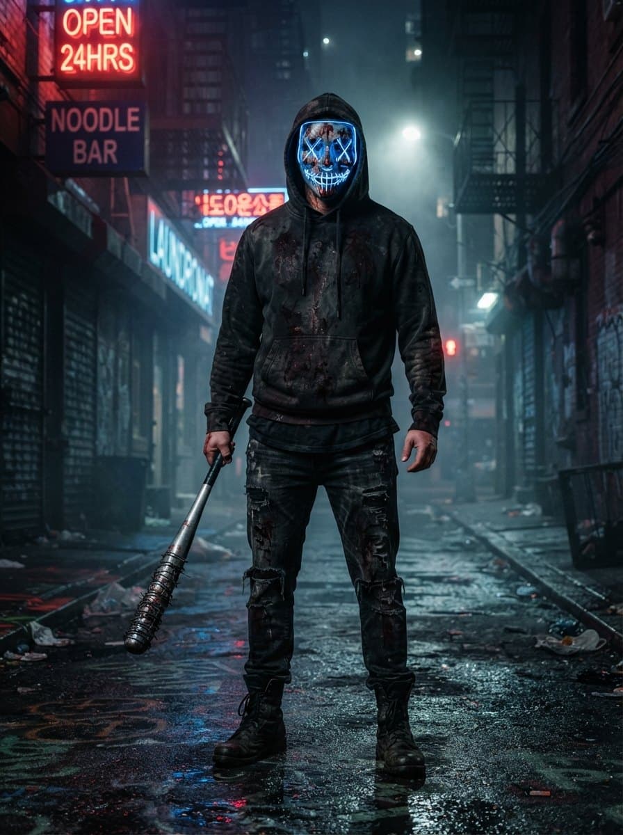 The Purge costume — example look