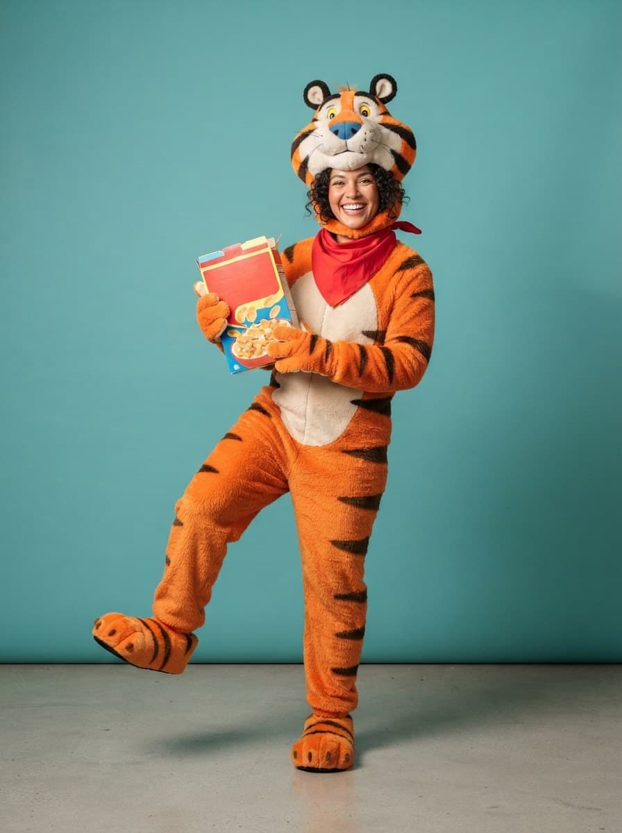 Tony the Tiger costume — example look