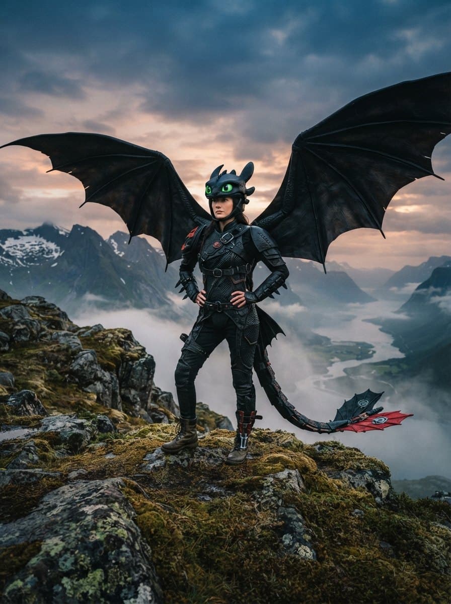 Toothless costume — example look