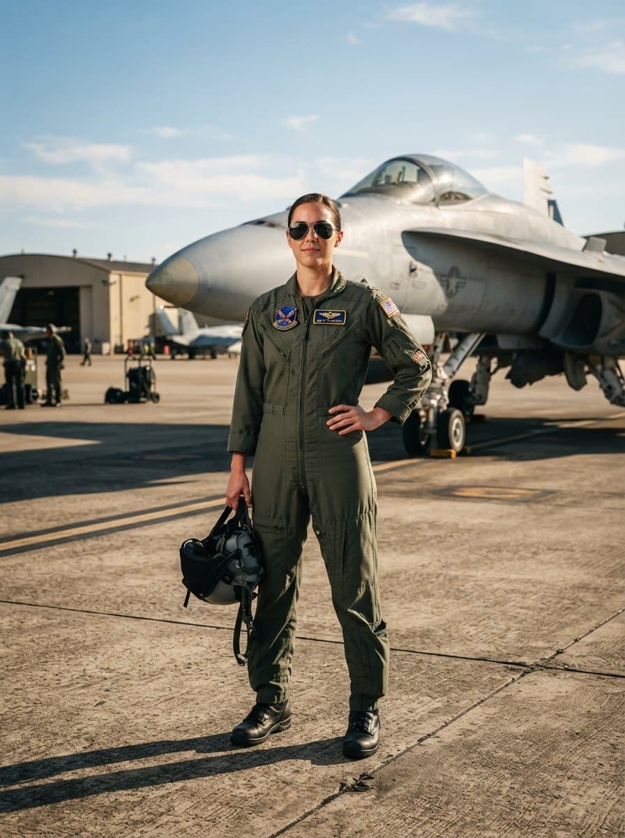 Top Gun Flight Suit Woman costume