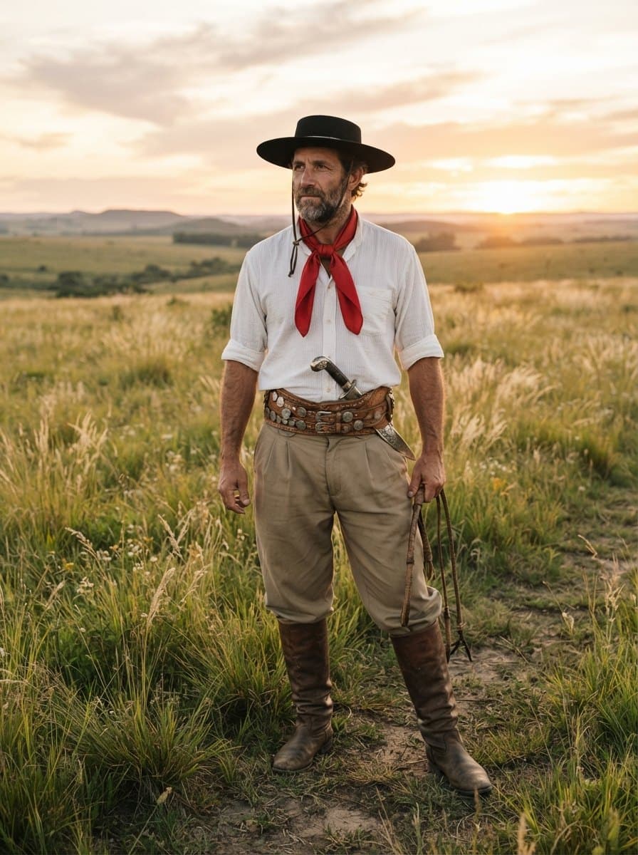 Traditional Argentine Dress costume — example look