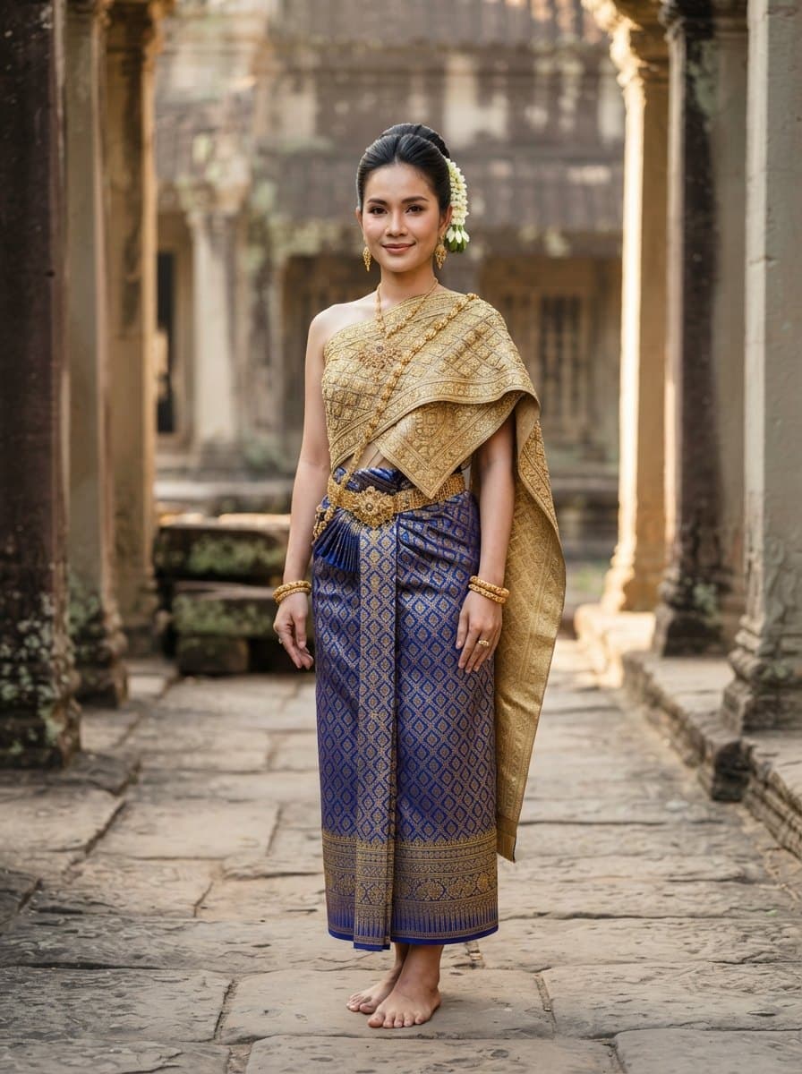 Traditional Cambodian Dress costume — example look