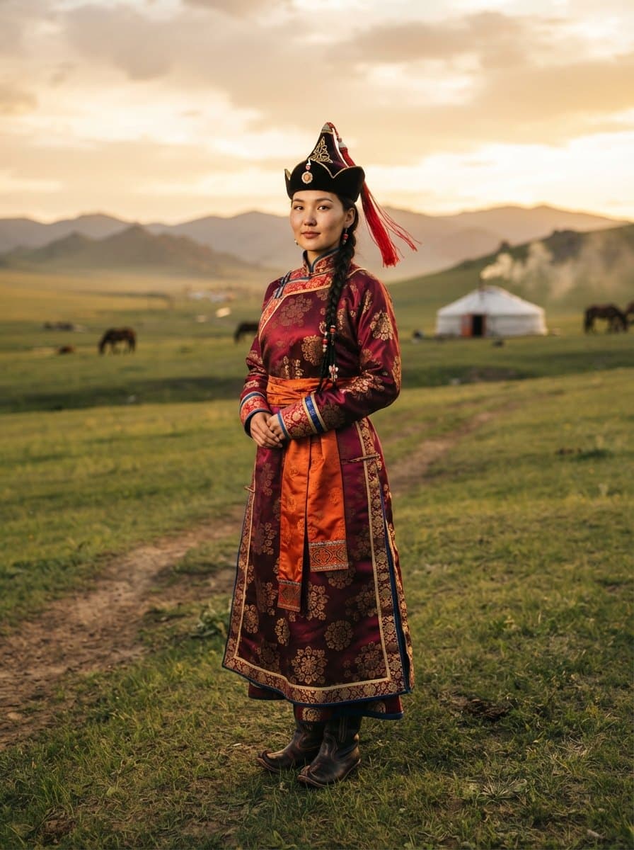 Traditional Mongolian costume